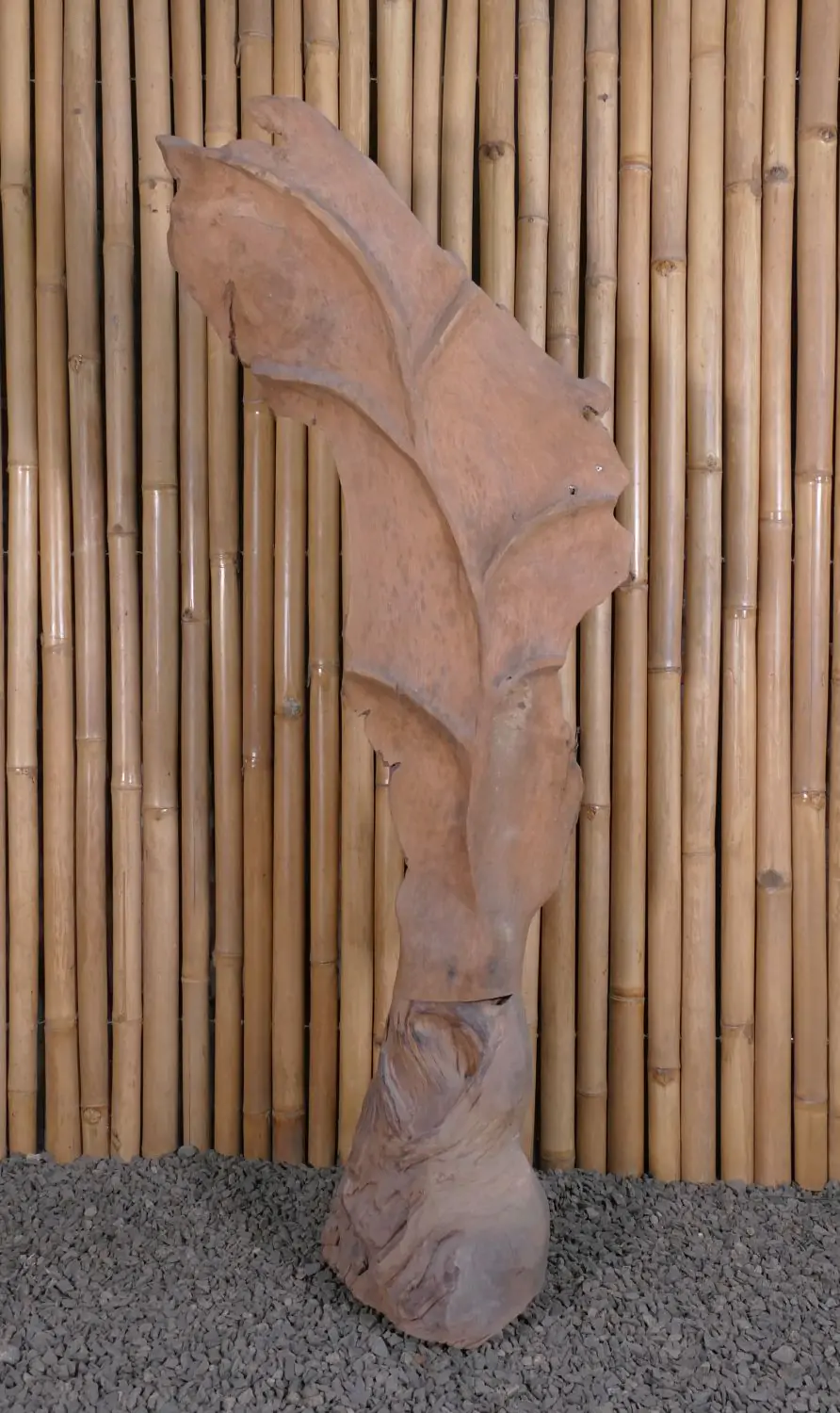  Product image 3 of the product “Leaf made of teak wood about 140cm height ”
